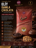 Elit Damla Çikolata Bitter 1 Kg – Profesyonel Chocolate Drops