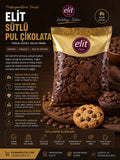 Elit Sütlü Pul Çikolata 1 Kg – Profesyonel Pastacılık İçin Kolay Eriyen Çikolata
