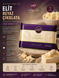 Elit Beyaz Çikolata 2,5 Kg – Profesyonel White Chocolate Kuvertür